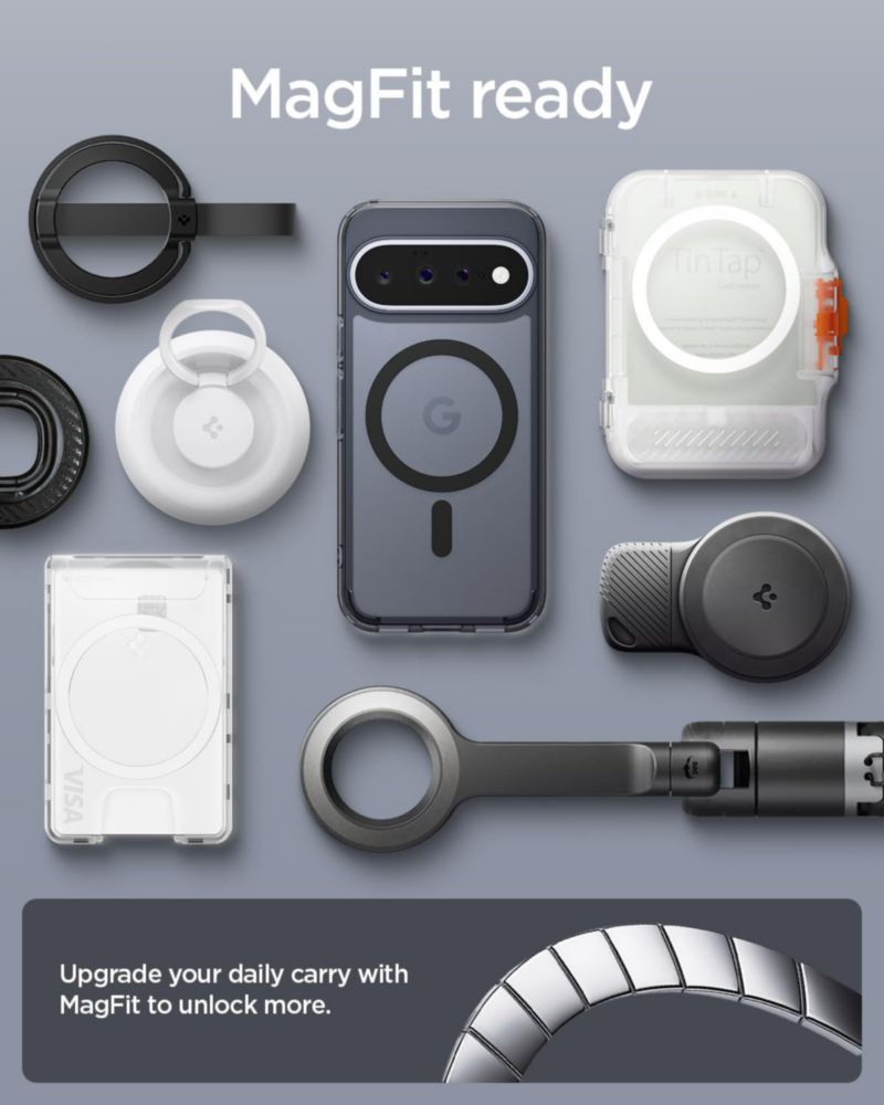 Spigen Ultra Hybrid MagFit – Funda para Google Pixel 11 (Negro Frost)