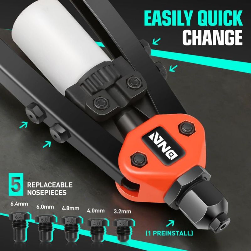Remachadora Manual DNA MOTORING 32 cm - Juego de Alta Resistencia