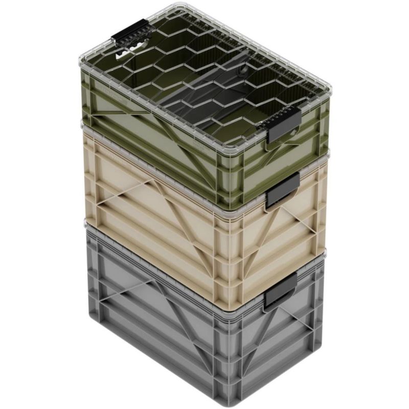 Pack inicial de cajas de almacenamiento SIDIO variedad CAMO