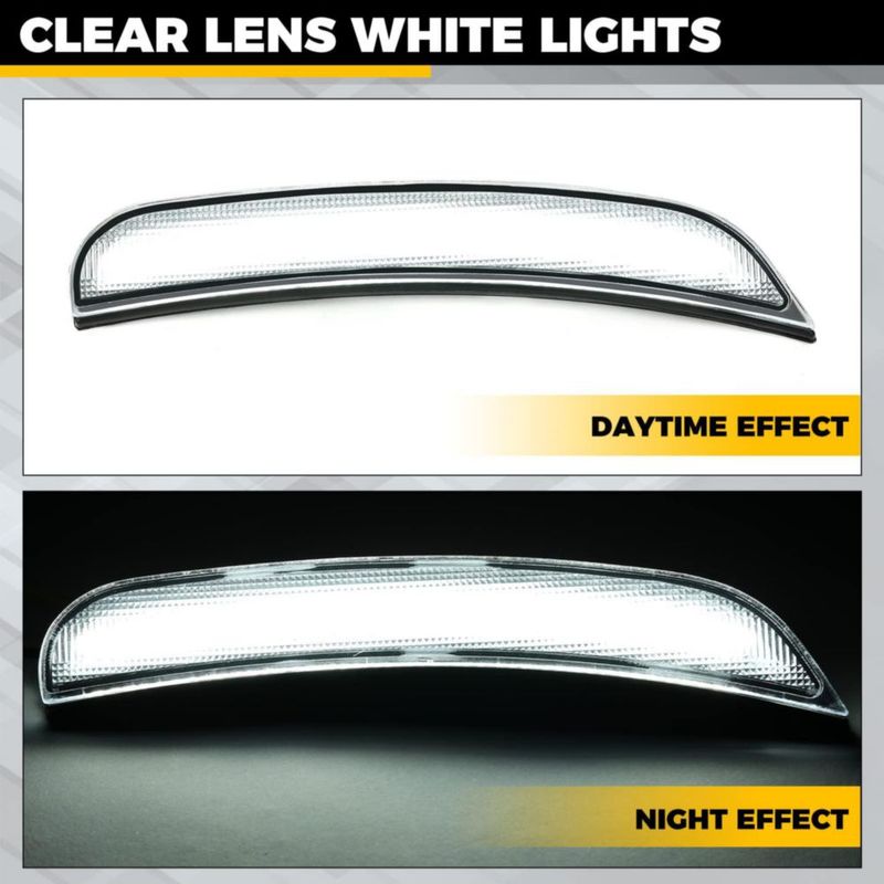 Luces de posición HECASA para Dodge Charger 2015‑2024 LED blanco pack de 4
