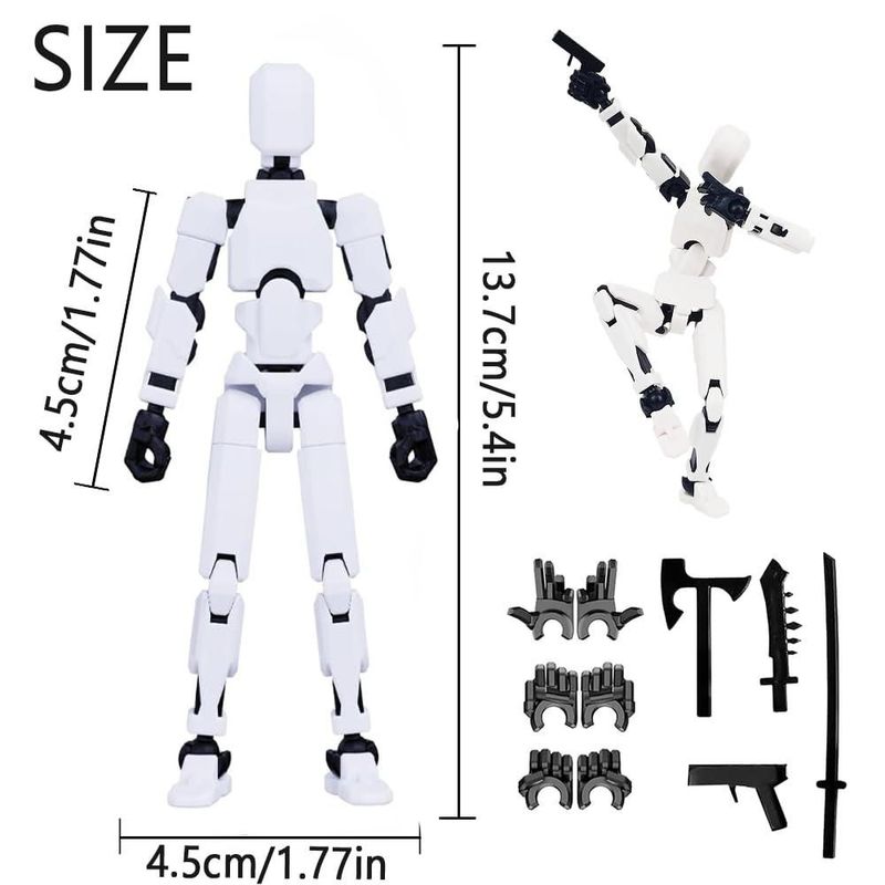 Figura de Acción DANONI 45 cm Robot Impreso en 3D