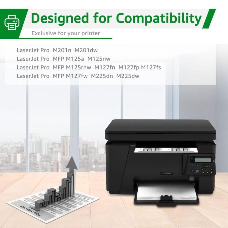 Cartucho de tóner GREENSKY HP 83A/283A Pack de 2 negro