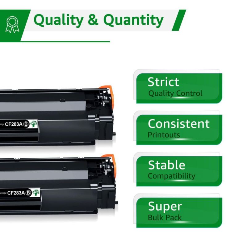 Cartucho de tóner GREENSKY HP 83A/283A Pack de 2 negro