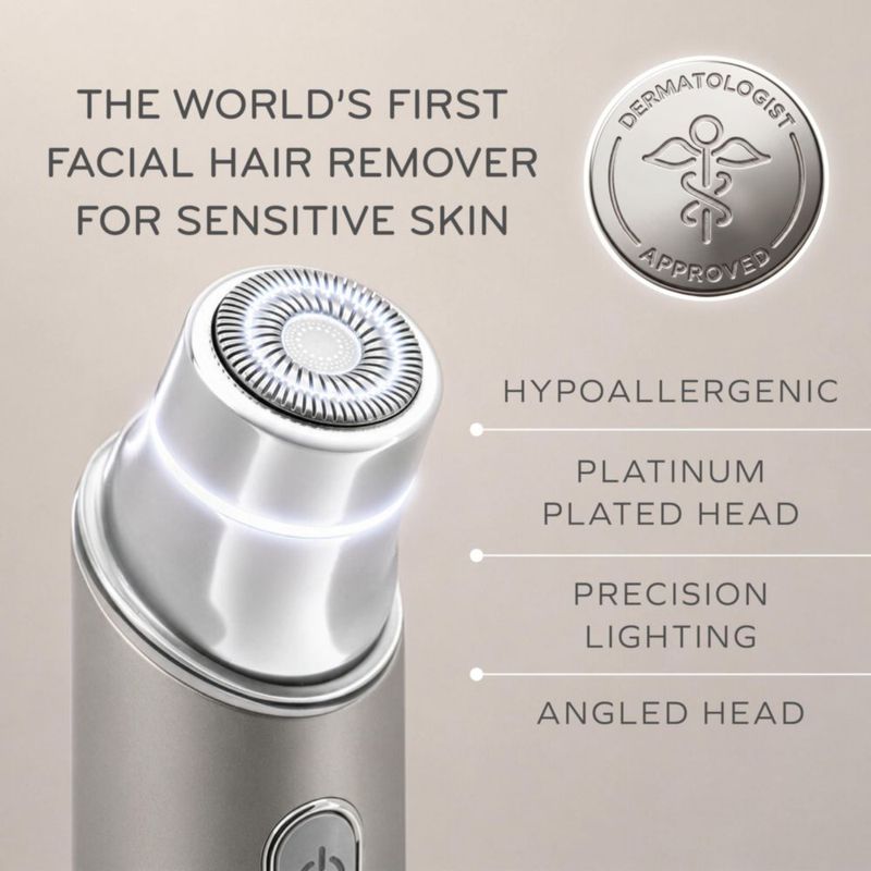 Afeitadora eléctrica Sensia Warm Silver aprobada por dermatólogos