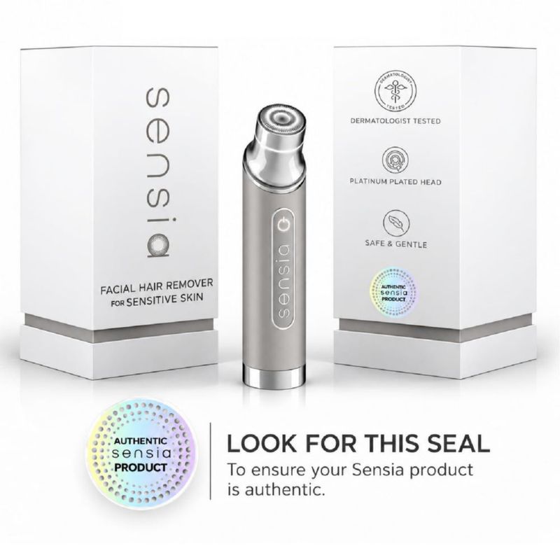 Afeitadora eléctrica Sensia Warm Silver aprobada por dermatólogos