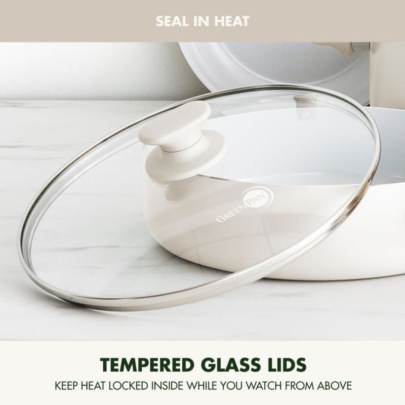 Juego de Utensilios de Cocina GreenPan 12 piezas Crema Blanco Antiadherente