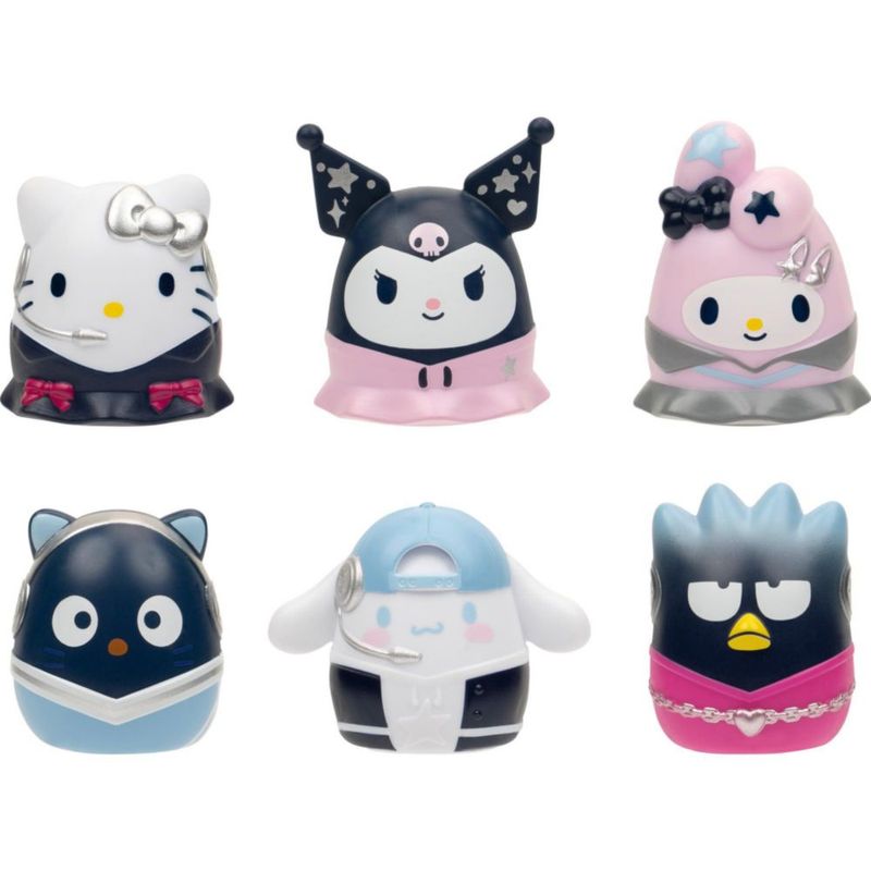 Figuras mini Squish-a-longs Hello Kitty – Pack de 6