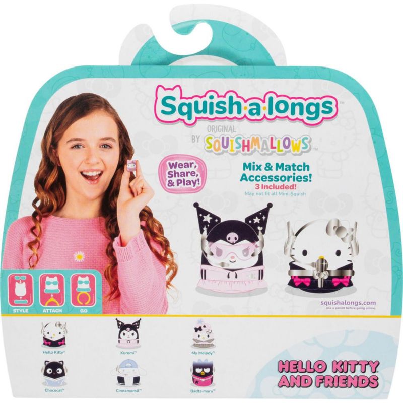 Figuras mini Squish-a-longs Hello Kitty – Pack de 6