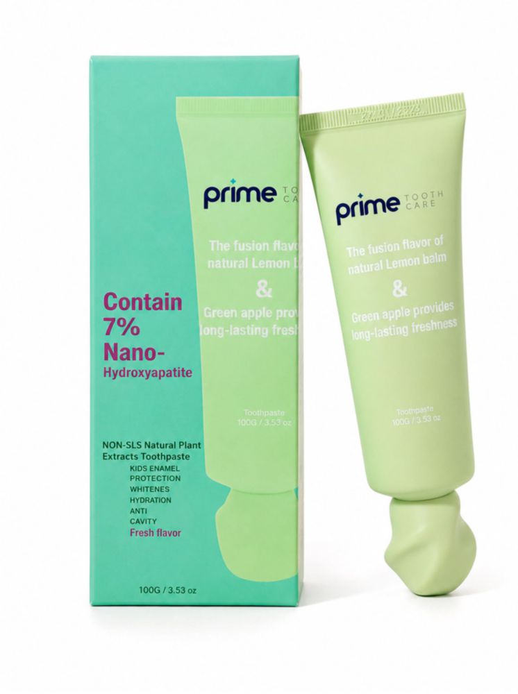 Pasta de dientes Prime Tooth Care 100 g Toronjil y Manzana Verde
