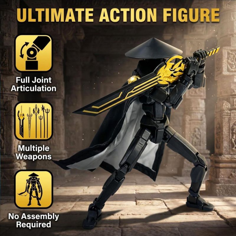Figura de acción DANONI robot de 13 cm multiarticulado