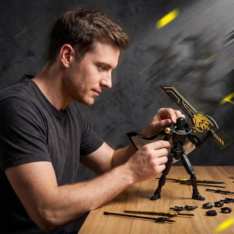 Figura de acción DANONI robot de 13 cm multiarticulado