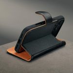Funda TORRO de cuero negro para iPhone 17 Pro Max