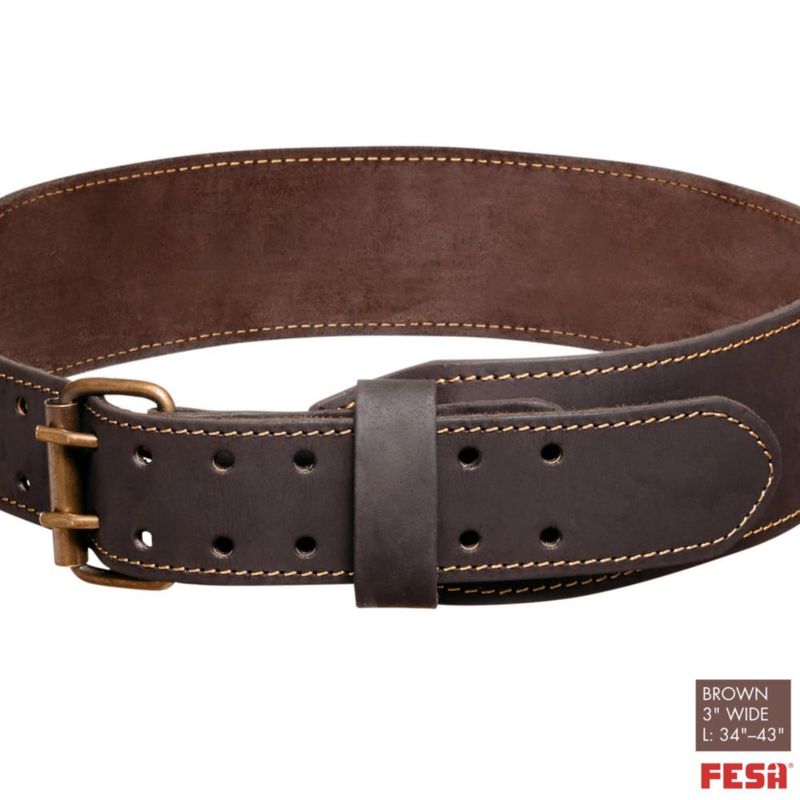 Cinturón de herramientas FESA ajustable de 75 cm cuero talla 86‑109 cm