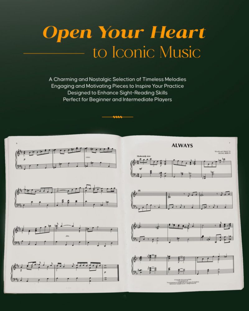 Partituras de piano Hal Leonard – 464 páginas