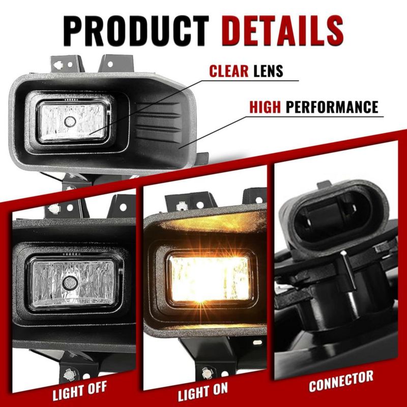 Luces antiniebla HECASA para Ford F-150 2018-2020 par halógeno