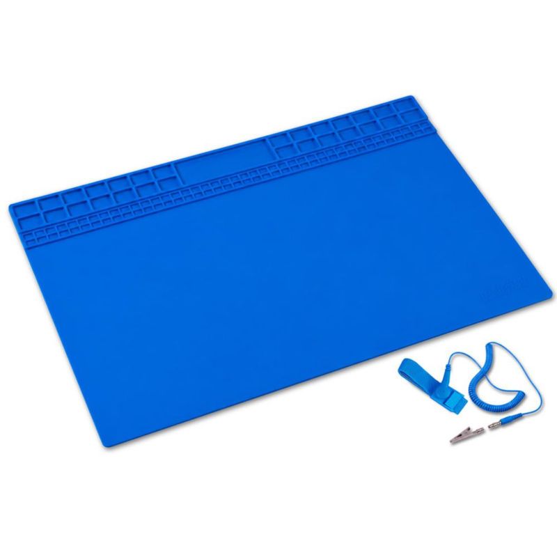 Alfombrilla de soldadura Boshanix 35 x 60 cm resistente al calor y anti‑estática (ESD)