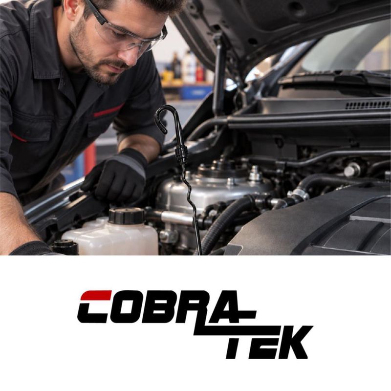 Varilla de Medición de Aceite Cobra‑Tek 48 cm Negra para Chevrolet SB 283‑400