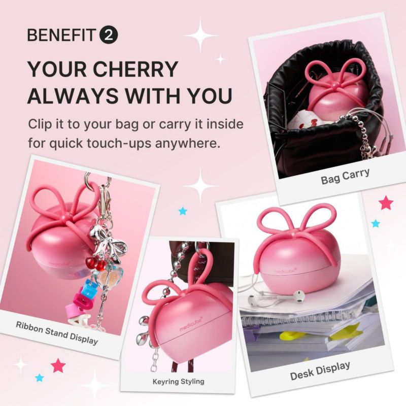 Cepillo Desenredante medicube Ribbon Cherry Rosa
