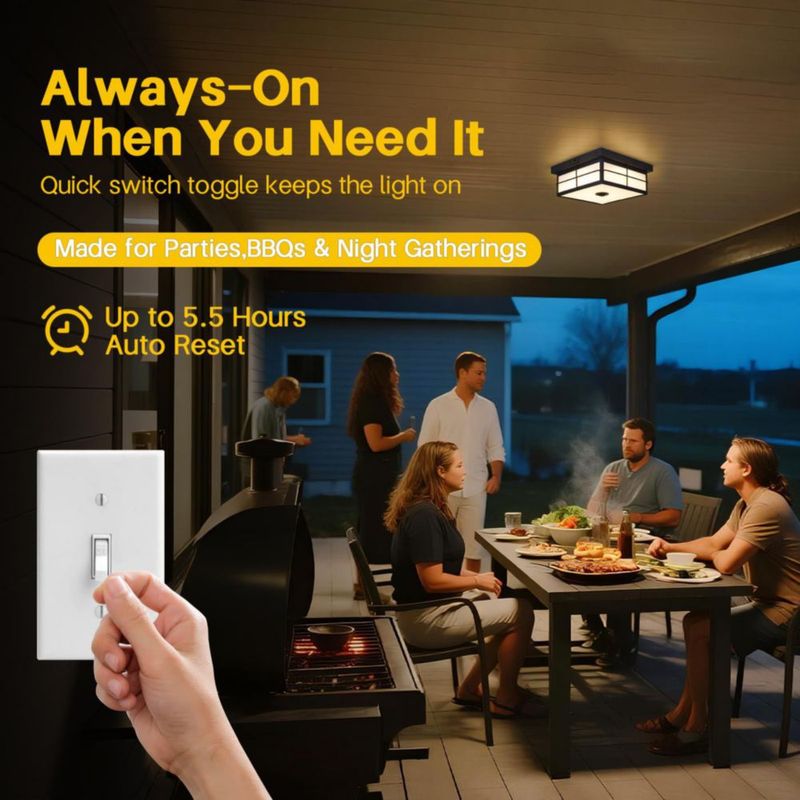 Luz de techo CLARSYNE 24W con sensor de movimiento y 3 temperaturas de color – Negro