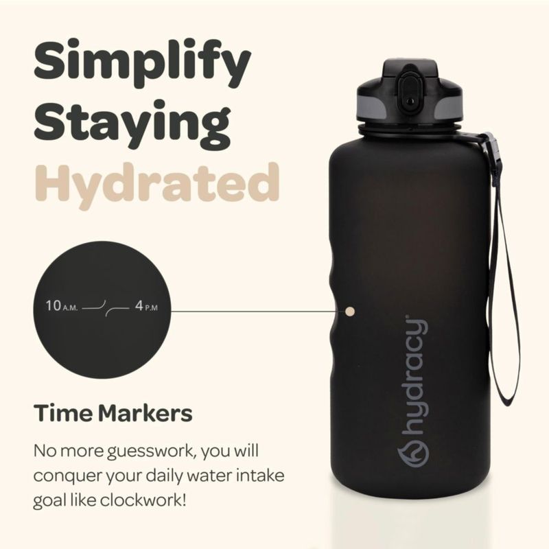 Botella Hydracy 2 L Tritan libre de BPA y a prueba de fugas