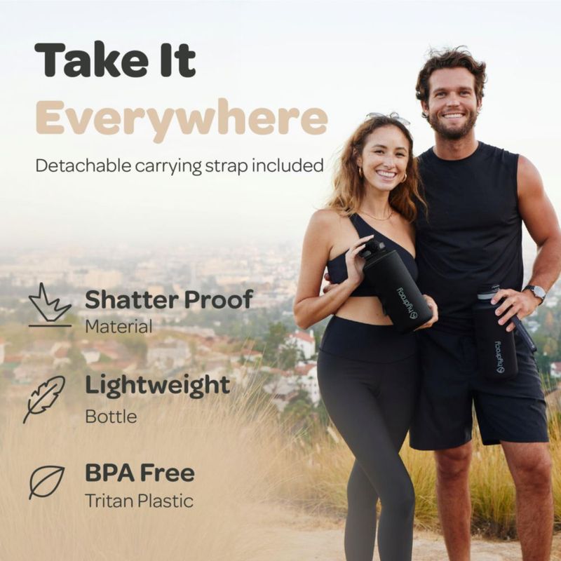 Botella Hydracy 2 L Tritan libre de BPA y a prueba de fugas