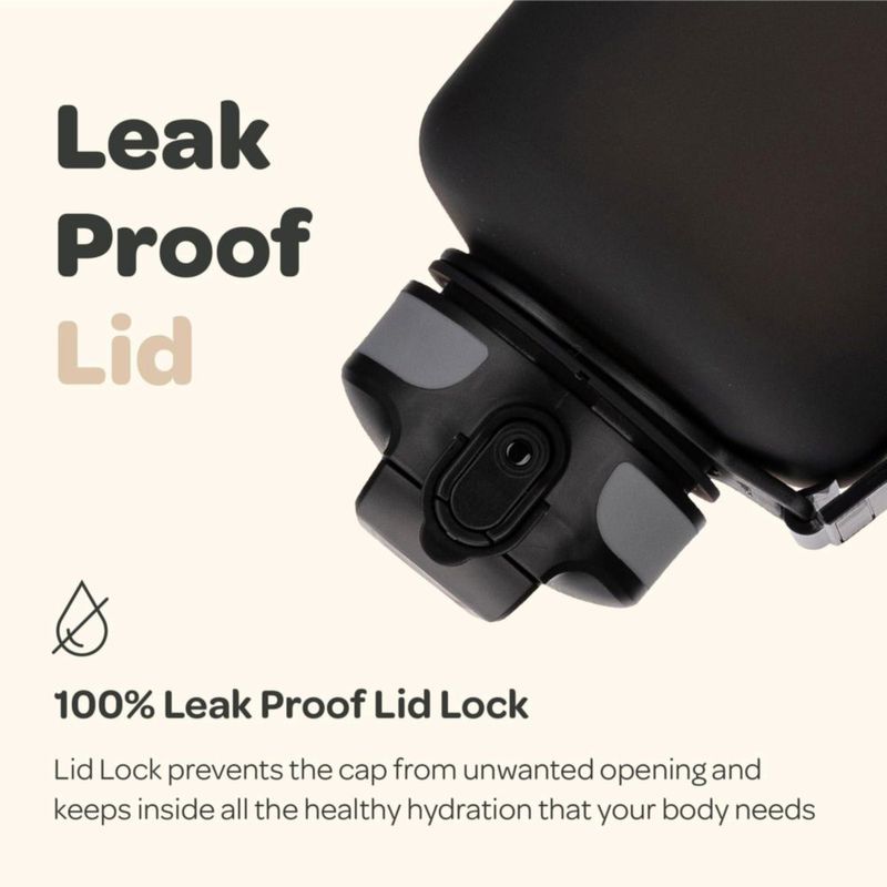 Botella Hydracy 2 L Tritan libre de BPA y a prueba de fugas