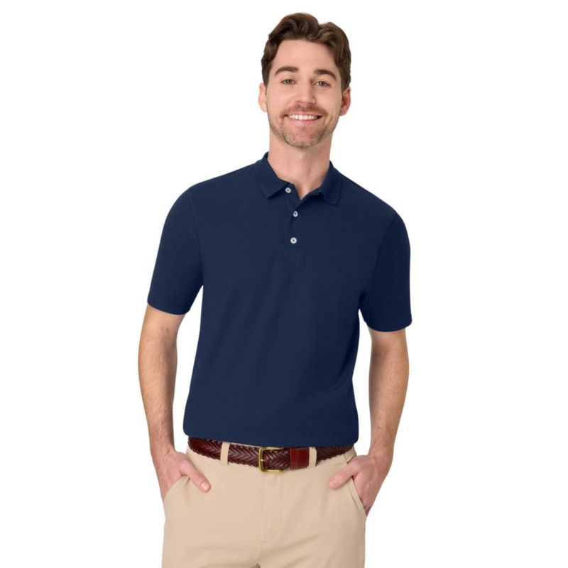 Camisa Polo Hanes Talla Media Azul Marino X‑Temp Performance