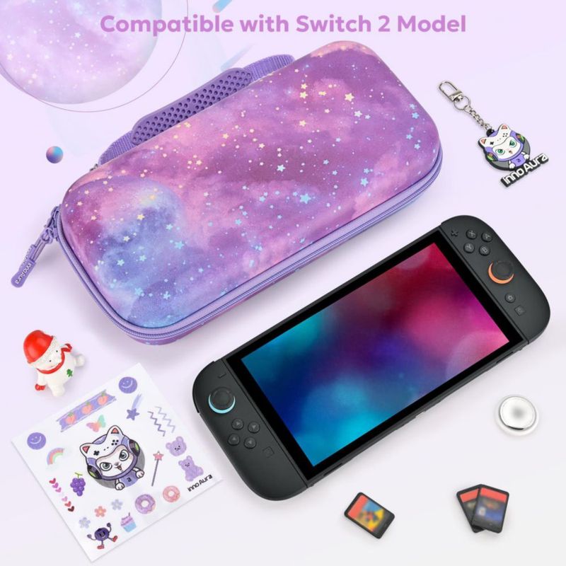 Estuche Switch 2 IA innoAura Resistente a Salpicaduras – Púrpura
