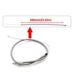 Cable de Acelerador LVOUP 91 cm Trenzado de Acero Ajustable 1/4‑20