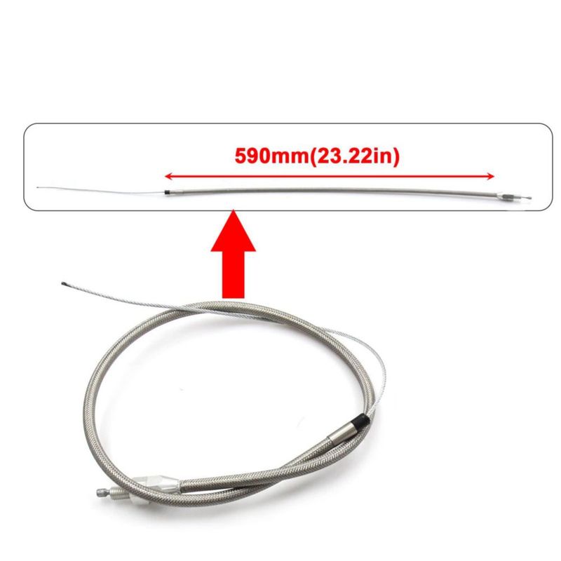 Cable de Acelerador LVOUP 91 cm Trenzado de Acero Ajustable 1/4‑20