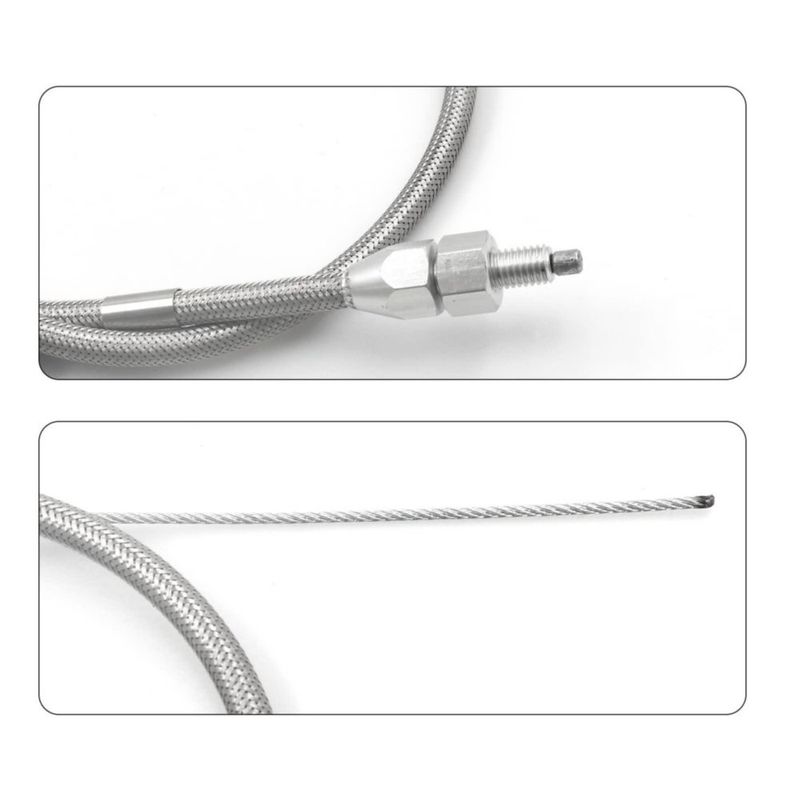 Cable de Acelerador LVOUP 91 cm Trenzado de Acero Ajustable 1/4‑20