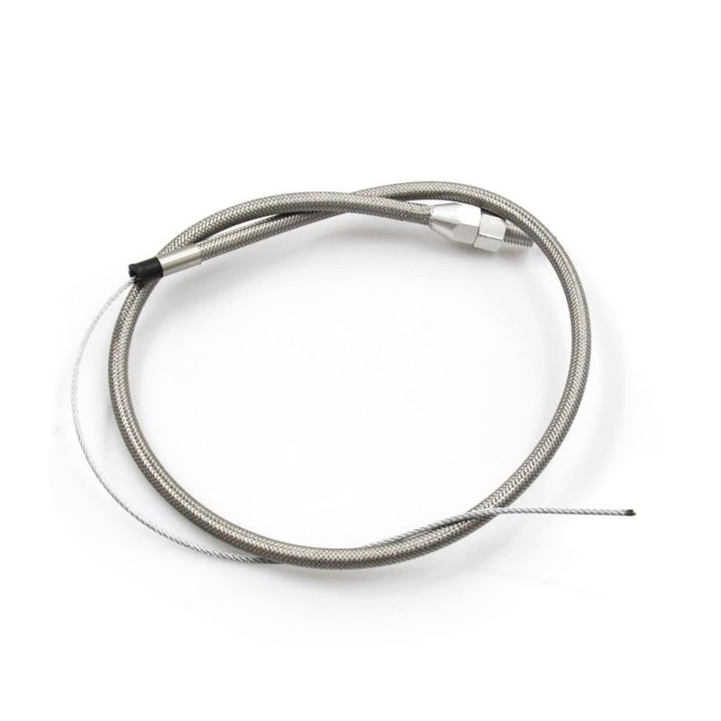 Cable de Acelerador LVOUP 91 cm Trenzado de Acero Ajustable 1/4‑20