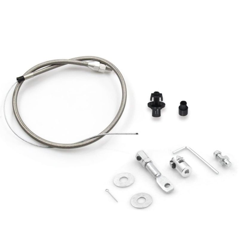 Cable de Acelerador LVOUP 91 cm Trenzado de Acero Ajustable 1/4‑20