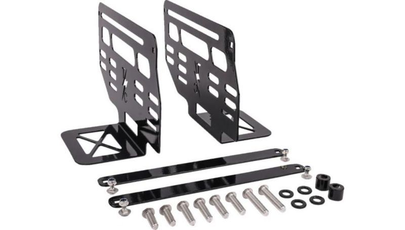 Soporte de Montaje THRASHIN TSB-2 para Alforjas – Acabado Negro en Polvo