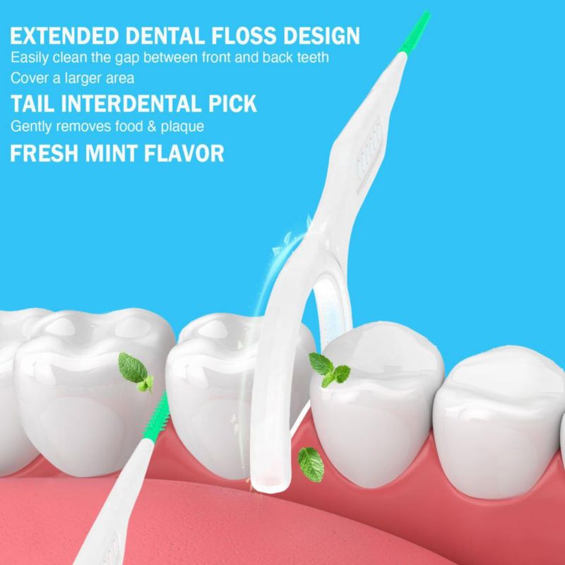 Palillos de hilo dental Dr. Emma 160 unidades sabor menta