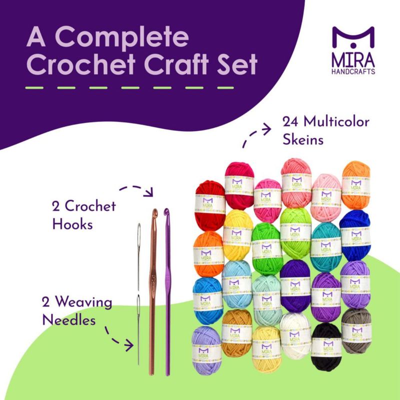 Kit multicolor de 525 yd de hilo Mira HandCrafts