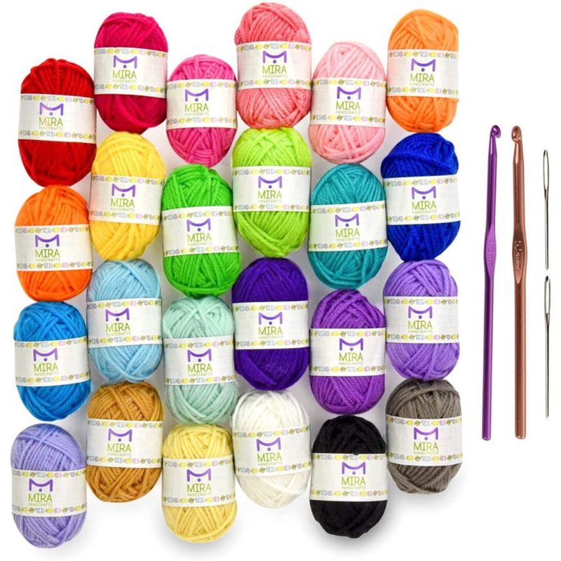 Kit multicolor de 525 yd de hilo Mira HandCrafts