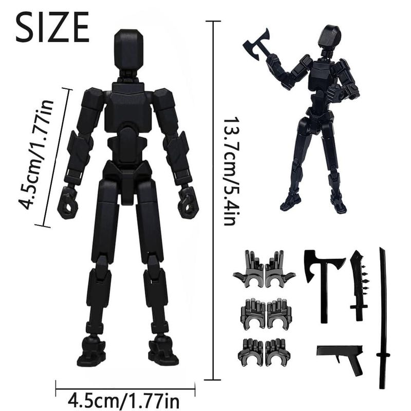 Figura de acción DANONI 45 cm Robot impreso en 3D