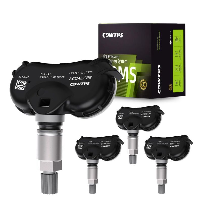 Conjunto de 4 sensores TPMS CDWTPS 315 MHz para Toyota y Kia