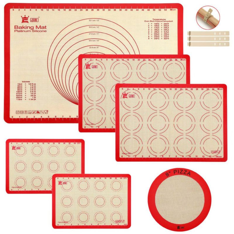 Alfombrilla de hornear GUANCI juego de 6 piezas 43x64 cm 07 mm