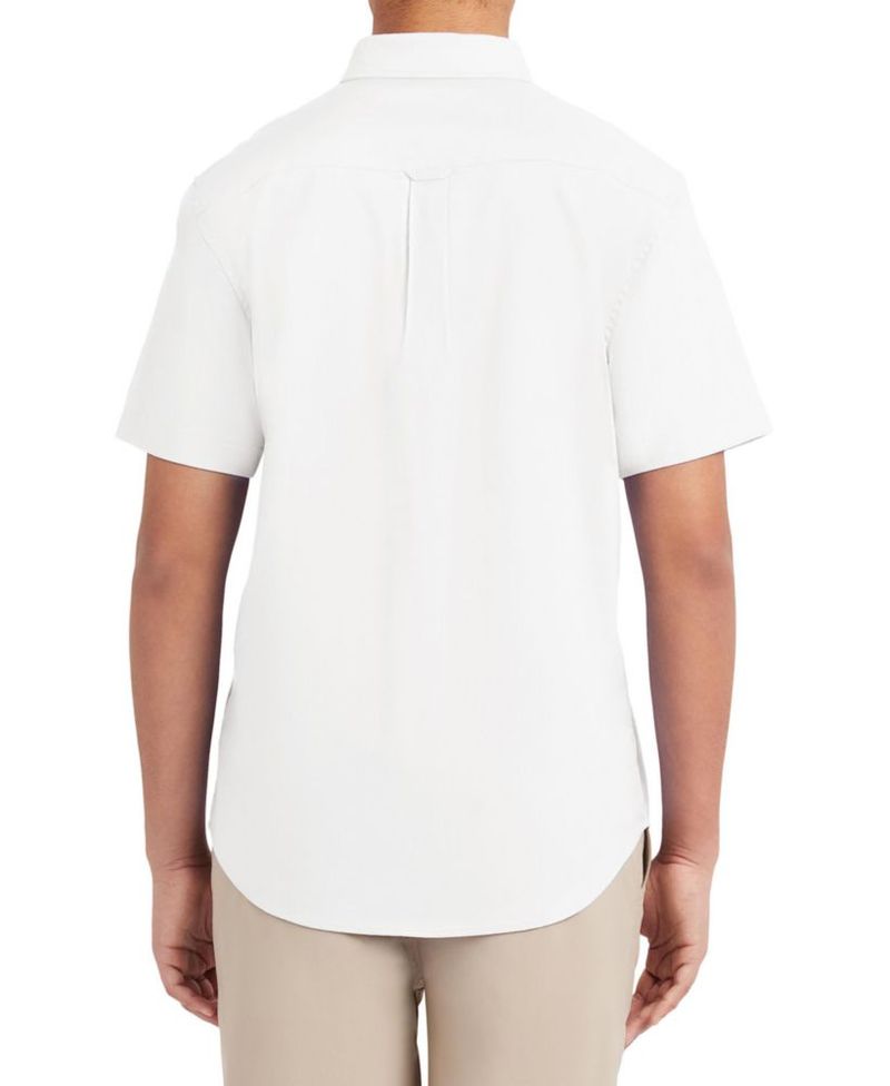 Camisa Nautica Mediana Blanca Oxford de Rendimiento