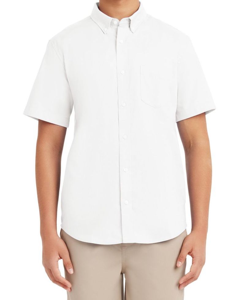 Camisa Nautica Mediana Blanca Oxford de Rendimiento