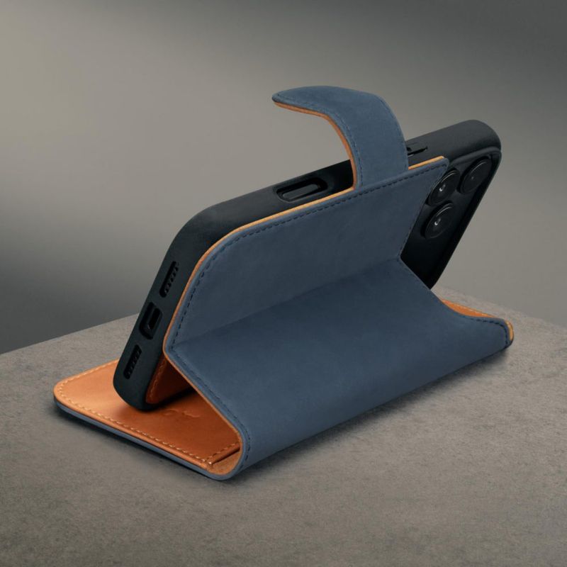 Funda TORRO iPhone 17 Pro Nubuck Azul Desmontable