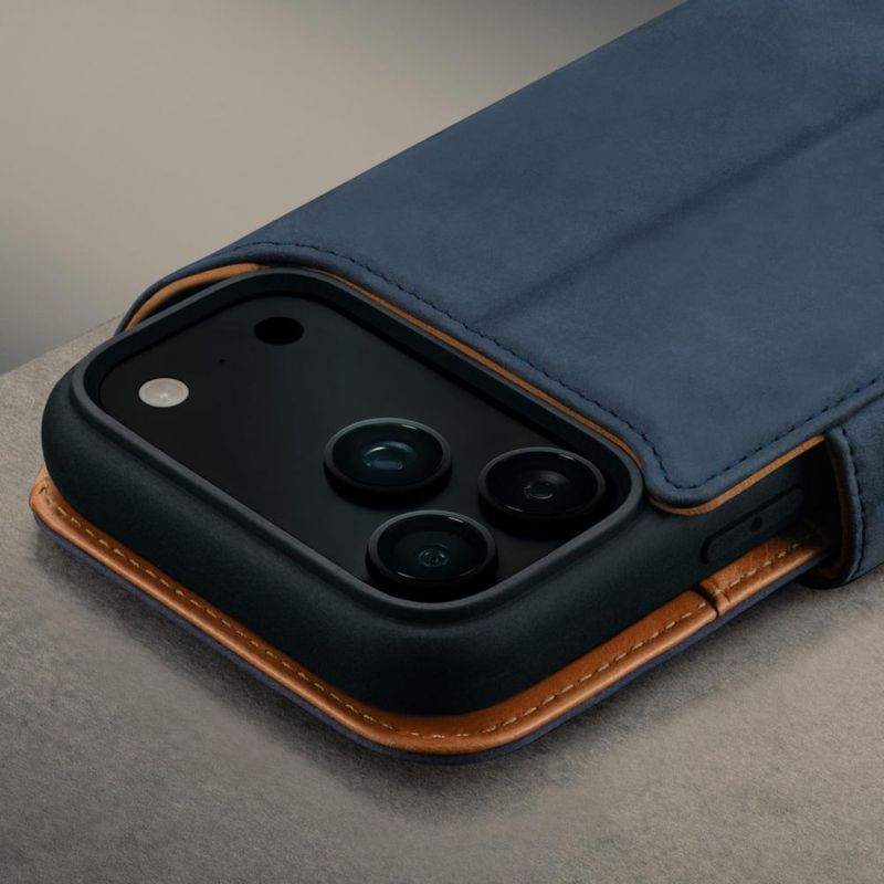 Funda TORRO iPhone 17 Pro Nubuck Azul Desmontable