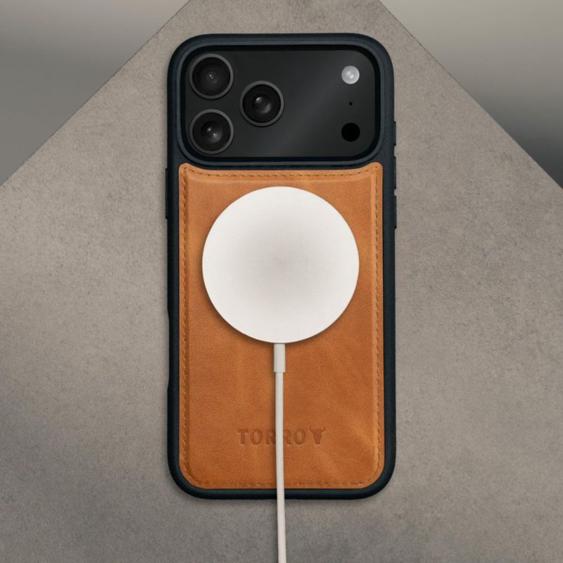 Funda TORRO iPhone 17 Pro Nubuck Azul Desmontable