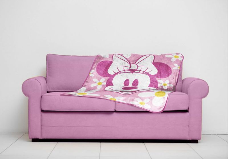 Manta decorativa Jay Franco 102 × 127 cm Minnie Mouse rosa