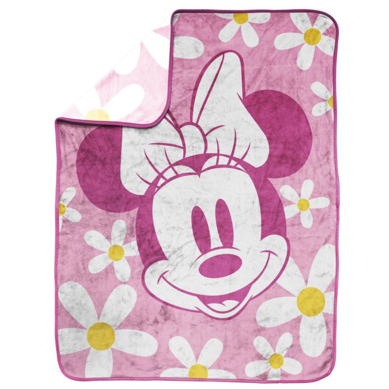Manta decorativa Jay Franco 102 × 127 cm Minnie Mouse rosa