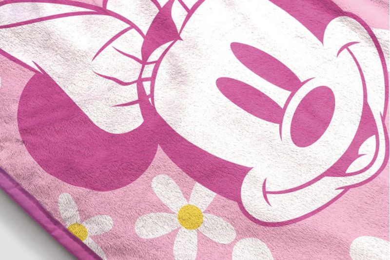 Manta decorativa Jay Franco 102 × 127 cm Minnie Mouse rosa