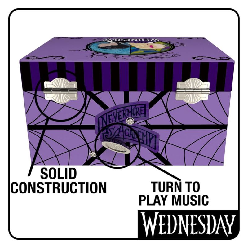 Caja de joyería Mini Treasures Wednesday Musical