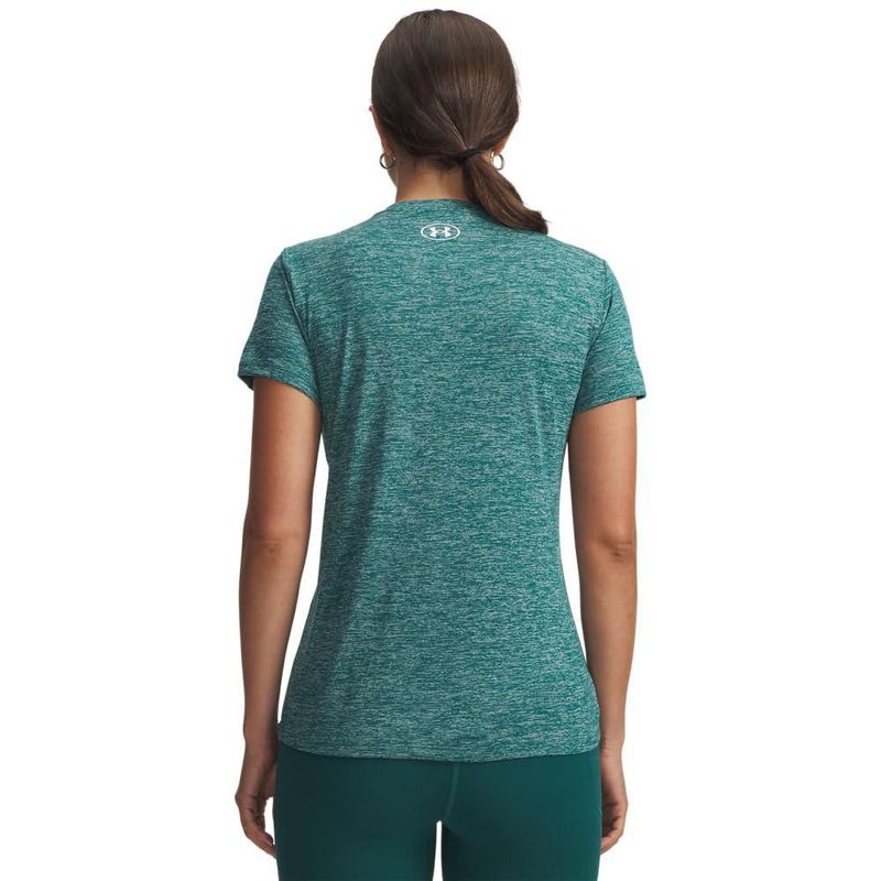 Camisa Under Armour Tech Twist Cuello en V Verde 338 SM